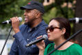 Thumbnail image of item number 1 in: '[Singers performing at UNT Block Party]'.
