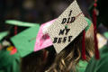 Thumbnail image of item number 1 in: '[Mayborn Bachelor's graduate in crowd]'.
