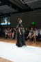 Photograph: [Fashion student walking on the runway]