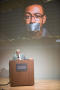 Thumbnail image of item number 1 in: '[James Mueller, Ph.D. speaking at a podium during the "First Amendment: Under Siege?" panel]'.