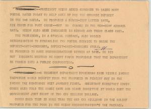 Primary view of object titled '[News Script: U.S. Economics]'.