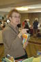 Primary view of [Attendee holding books]