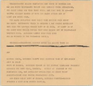 Primary view of object titled '[News Script: Cease-fire ends in Saigon]'.