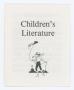Thumbnail image of item number 1 in: 'Children's Literature'.