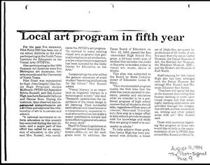 Primary view of object titled '[Article from The Post Signal, August 11, 1994]'.