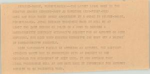 Primary view of object titled '[News Script: Chappaquiddick case developments]'.