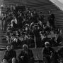Photograph: [Military band in the bleachers]