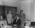 Photograph: [James Byron, Doyle, and Jim Vinson in an office]