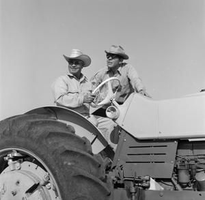 Primary view of object titled '[Tom Lewis & Ethridge Plowing]'.