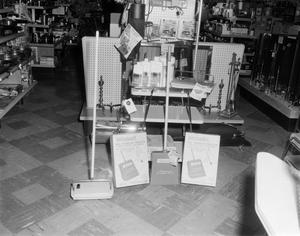 Primary view of object titled '[Bissell floor cleaning products display 1]'.