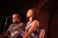 Photograph: [Kimberly Elise and Curtis King laugh on stage]