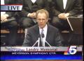 Primary view of [News Clip: Landry Memorial on KXAS, 2]