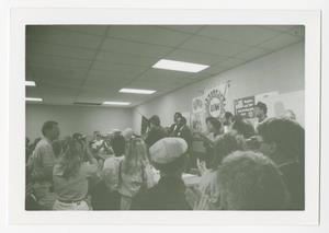 Primary view of object titled '[Photograph of political event]'.