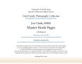 Book: [Facsimile of Joe Clark, HBSS, Master Book Pages]