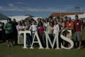 Photograph: [TAMS group together at Homecoming 2004]