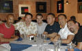 Photograph: [Six DIVA members at dinner]