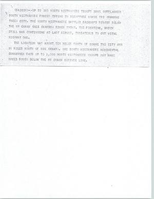 Primary view of object titled '[News Script: Vietnam]'.