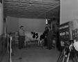 Photograph: [Photograph of Doc Rhuman in a cow lab]