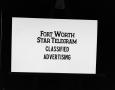 Photograph: [Fort Worth Star Telegram slides]