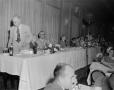 Photograph: [The head table at a banquet]