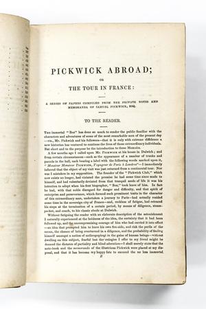 Primary view of object titled '[Pickwick Abroad, introduction]'.