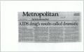 Clipping: [Clipping: AIDS drug's results called dramatic]