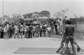 Photograph: [Line of children at a carnival]