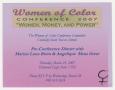 Pamphlet: [Women of Color conference 2007]