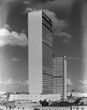 Primary view of object titled '[Southland Life skyscraper and Sheraton]'.