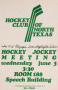 Photograph: [Hockey Club of North Texas, poster]