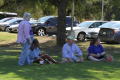 Primary view of [Supporters on lawn at an LSRFA pit-stop]