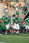 Photograph: [Players high-fiving kids at UNT vs. Navy game, 2007]
