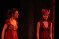 Photograph: [UNT Antigone actors on stage, one is crying]