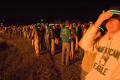 Photograph: [Crowd in glow of UNT Homecoming Bonfire, 2007]