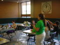 Photograph: [Students making pinatas]