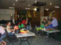 Photograph: [Students decorating pinatas in Union]