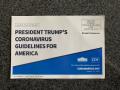 Photograph: [President Trump's Coronavirus Guidelines for America postcard]