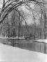 Photograph: [Photograph of a river and bridge covered in snow]
