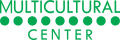 Image: [Green Multicultural Center logo with dots]