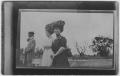Photograph: [Two women in large hats]