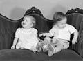 Photograph: [Byrd and Pam as toddlers, 4]