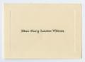 Primary view of [Commencement Name Card for Miss Mary Louise Wilson]