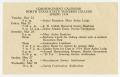 Pamphlet: [Commencement Calendar for North Texas State Teachers College, May 19…
