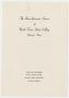 Pamphlet: [Commencement Program for North Texas State College, May 28, 1950]