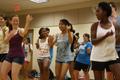Photograph: [Students dancing at Bollywood workshop 1]