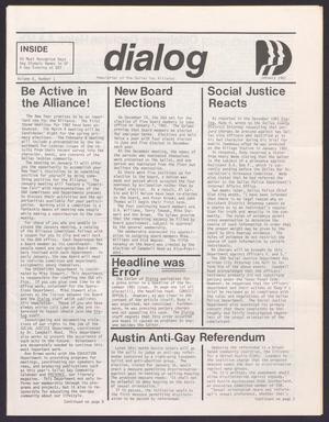Primary view of object titled '[Dialog, Volume 6, Number 1, January 1982]'.