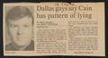 Primary view of [Clipping: Dallas gays say Cain has pattern of lying]