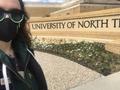Photograph: [Nikki Machacek selfie on UNT campus]