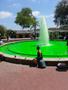 Primary view of [Green fountain in UNT Library Mall]