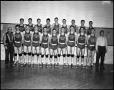 Photograph: [Men's Basketball Team with Coaches, 1950s]